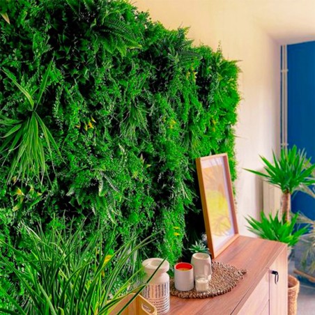 Mur vegetal artificiel brise vue Fougère dense
