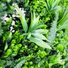 Mur vegetal artificiel brise vue Savane detail du feuillage