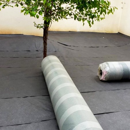 Rouleau de Geotextile 150grs 2Mx25ML soit 50M2 Indéchirable