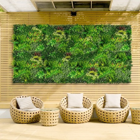 Mur Vegetal Artificiel Prairie Color MGS Plaque de 1M x 1M 8