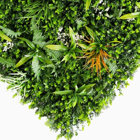Haie vegetale artificielle savane la touche de verdure murs et clotures plaque de 1m x 1m 3