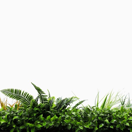 Mur végétal artificiel design tropical pour jardin et terrasse