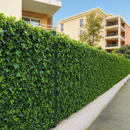 Lierre artificiel mur végétal décoratif dense panneau 1m2 occultant