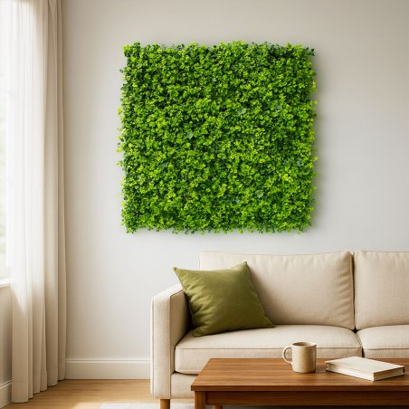 Ensemble 5 murs végétaux artificiels lierre denses occultants 1m x 1m
