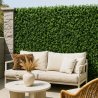 Lot 5 panneaux carrés lierre mur végétal artificiel brise vue 1m²