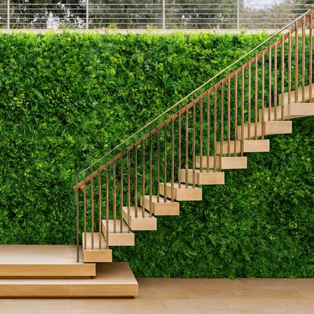 Haie artificielle Fougère-Dense murale 1m² feuillage luxuriant