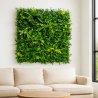 Lot de 10 murs végétaux artificiels, décoration intérieure dense et réaliste