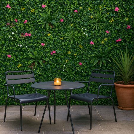 Lot de 10 végétal Chic, mur végétal dense extérieur 1m x 1m