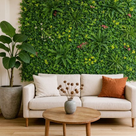 Décoration intérieure avec 10 panneaux végétaux, végétal Chic, style luxueux