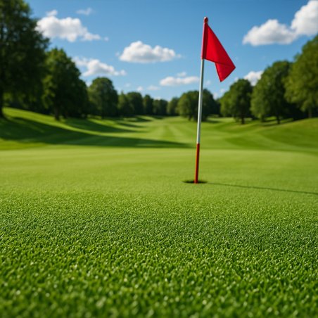 Gazon artificiel 15 mm durable pour putting green en 2 m