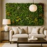 Mur végétal artificiel jungle réaliste 5 m² pour décoration salon
