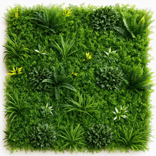 Mur vegetal artificiel brise vue Fougère dense