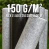 grossiste géotextile LOT DE 40 Rouleaux de Géotextile 150grs 1.5Mx25M