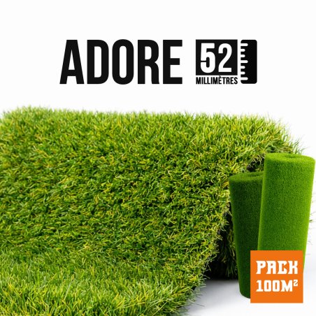 Faux gazon synthétique Adore Paris 60mm - Parfait autour de la piscine