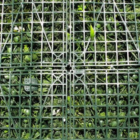 Haie vegetale artificielle ultra-realiste Savane MGS Plaque de 1M x 1M 4