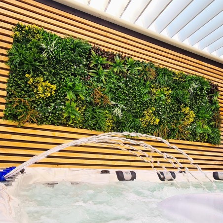 Decoration Mur Vegetal Artificiel Jungle MGS plaque de 1mx1m 1