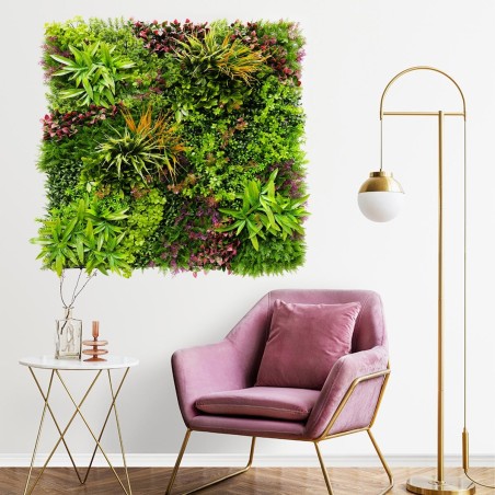 Mur Vegetal Artificiel Wood Colors MGS Plaque de 1m x 1m 1