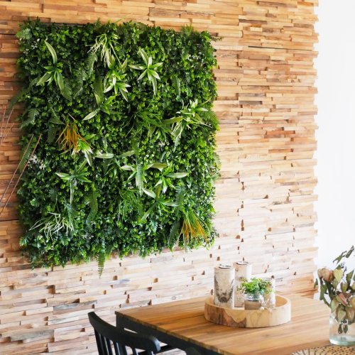Mur Vegetal Savane decoration murale interieure plaque de 1m x 1m
