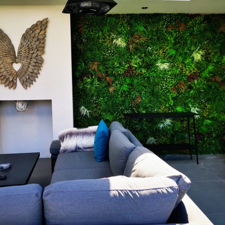 Decoration Mur Vegetal Artificiel Jungle MGS plaque de 1mx1m 4