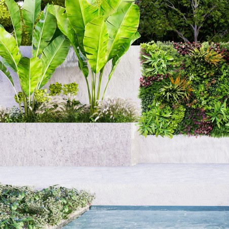 Mur Vegetal Artificiel Wood Colors MGS Plaque de 1m x 1m 2