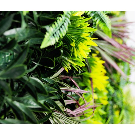 Mur Vegetal Artificiel Tropic MGS luxuriance Plaque de 1m x 1m 2