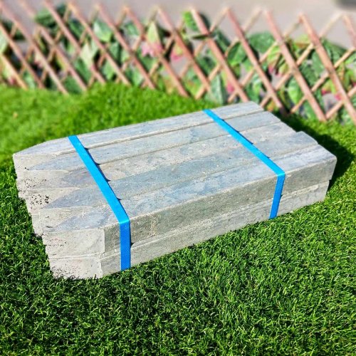 piquets PVC pour bordure de jardin Imitation beton, se vissent directement