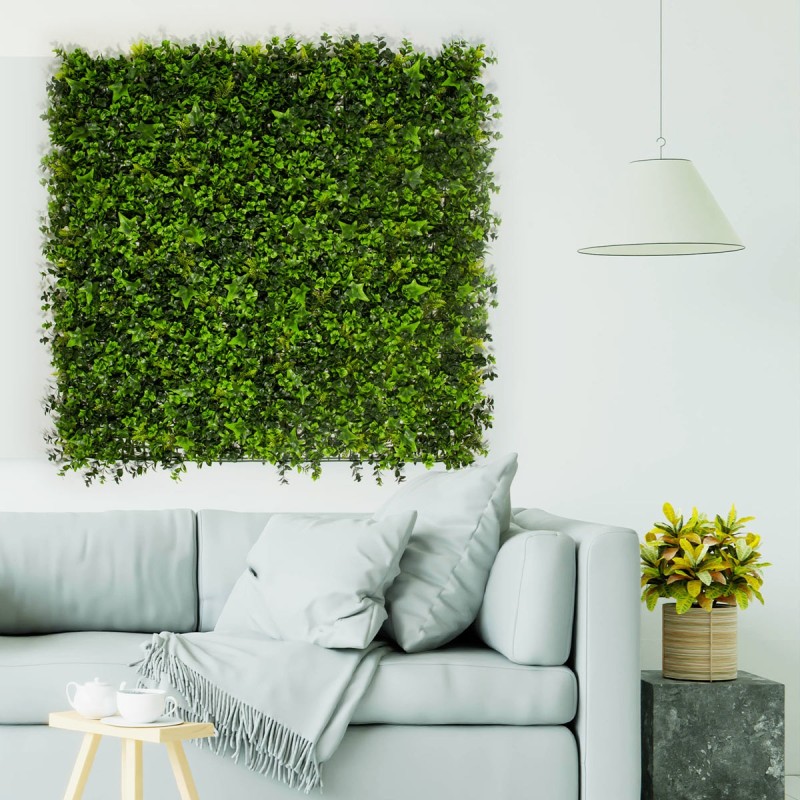 Decoration Feuillage Artificiel Lierre MGS plaque de 1mx1m
