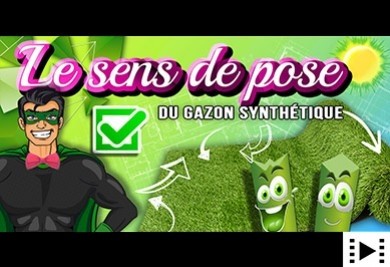 Le meilleur sens de pose du gazon synthetique