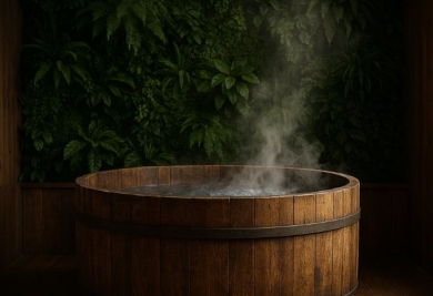 Mur vegetal artificiel love room spa